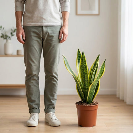 Sansevieria Laurentii - 2x - Ø14cm - ↕40cm – formaat indicatie 40cm