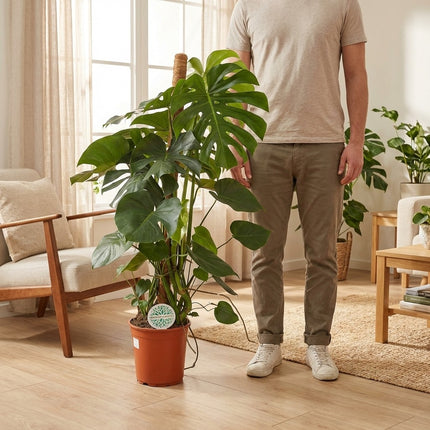 Monstera Deliciosa - Ø24cm - ↕105cm – formaat indicatie 105cm