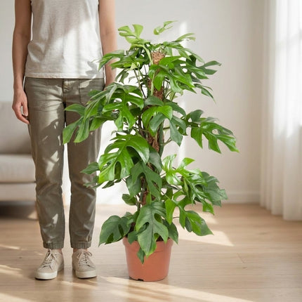 Monstera Minima - Ø19cm - ↕80cm – formaat indicatie 80cm