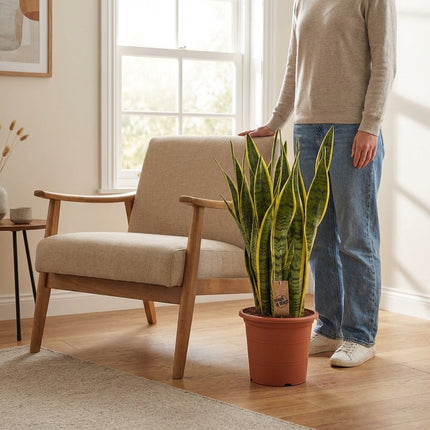 Sansevieria Trifasciata Laurentii - Ø25cm - ↕85cm – formaat indicatie 85cm