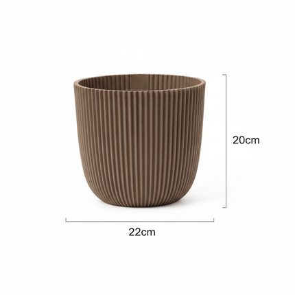 Capi Nature Groove Warm Taupe D22cm