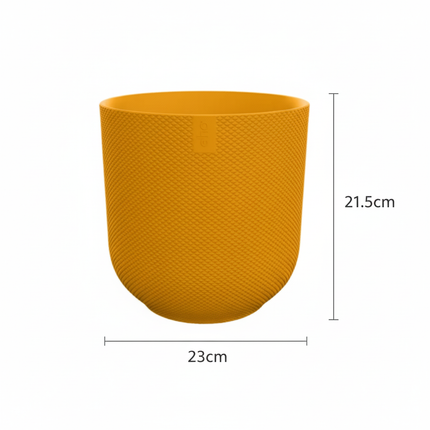 Pot ELHO Jazz Round Amber Yellow - Ø23cm