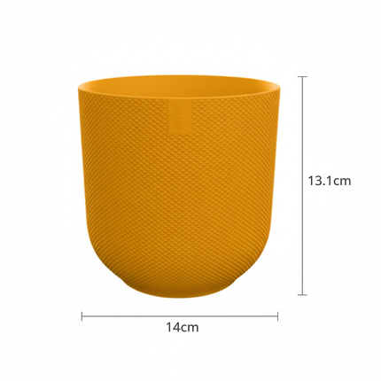 Pot ELHO Jazz Round Amber Yellow - Ø14cm