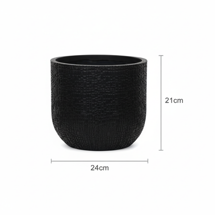Capi Nature Skin Pot Bol Antraciet D24cm