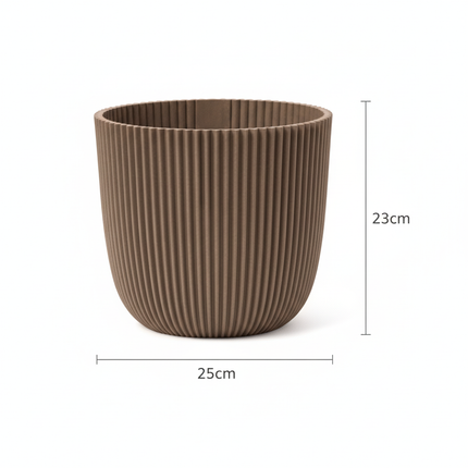 Capi Nature Groove Warm Taupe D25cm