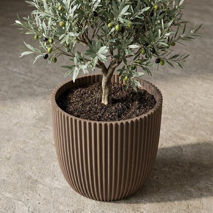 Capi Nature Groove Warm Taupe D22cm