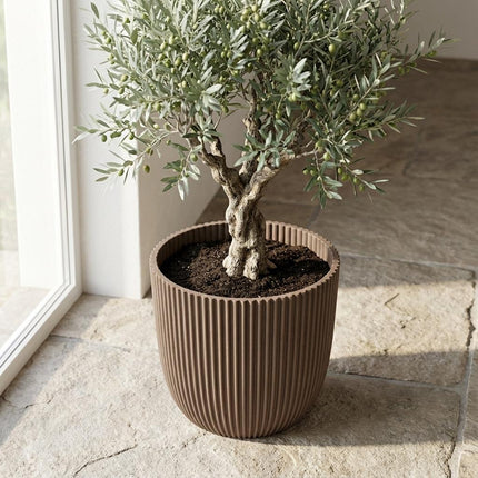 Capi Nature Groove Warm Taupe D25cm