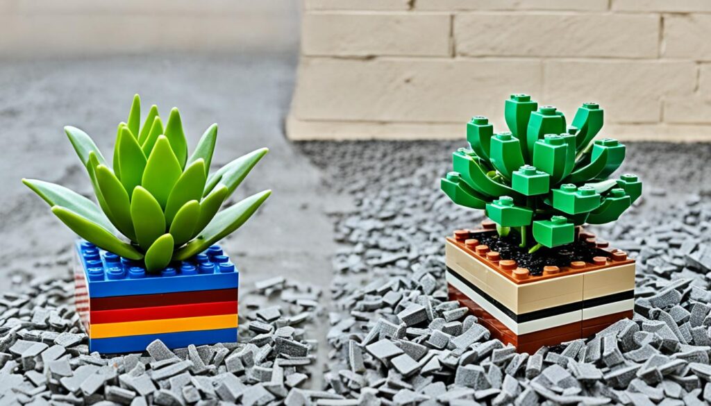 verschil lego vetplanten en echt